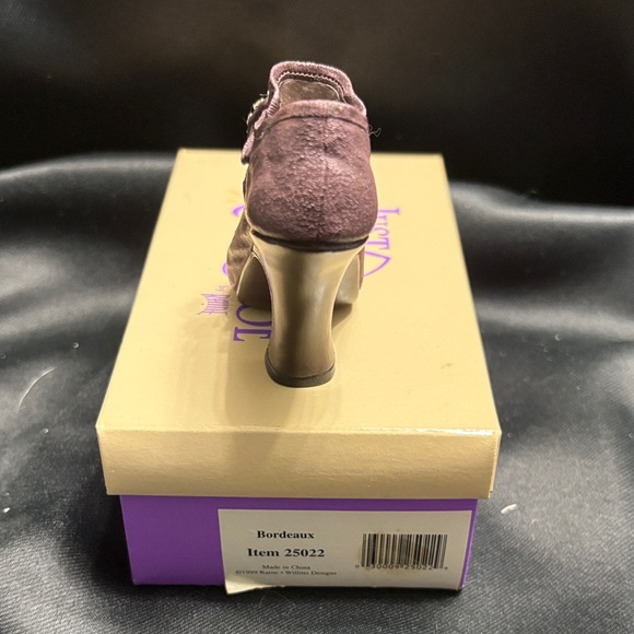 Just The Right Shoe Bordeaux Embellished Heels - Picture 3 of 5